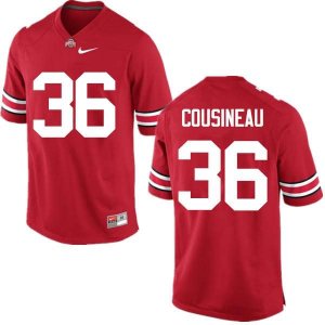 Men's Ohio State Buckeyes #36 Tom Cousineau Red Nike NCAA College Football Jersey Designated MYB0244DF